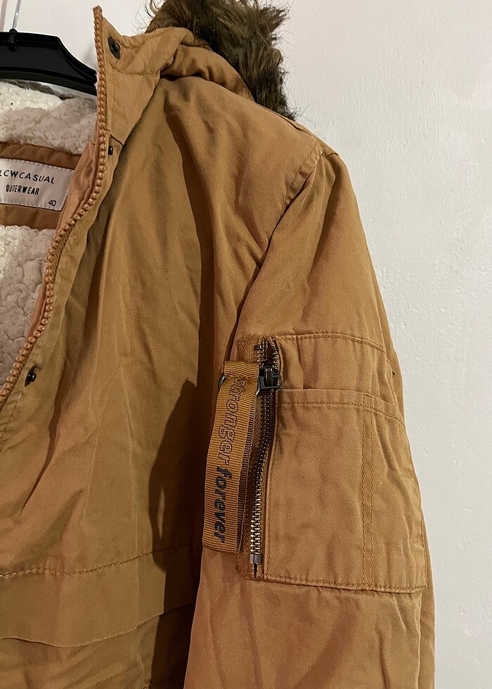 LC Waikiki Hardal Rengi Kaban/Parka - Görsel 5