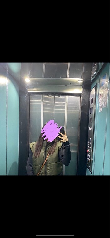 Diğer haki crop şişme yelek