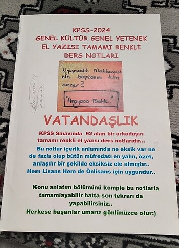 Vatandaşlık ders notlari