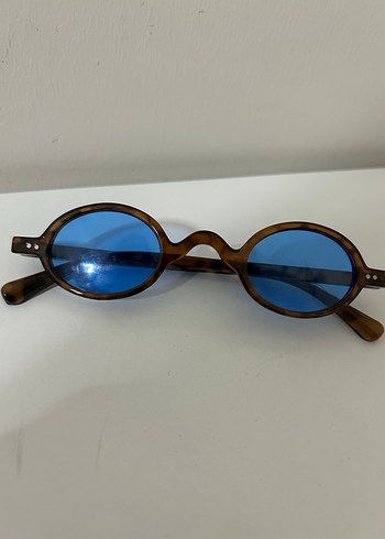 Kahverengi Retro Oval Güneş Gözlüğü