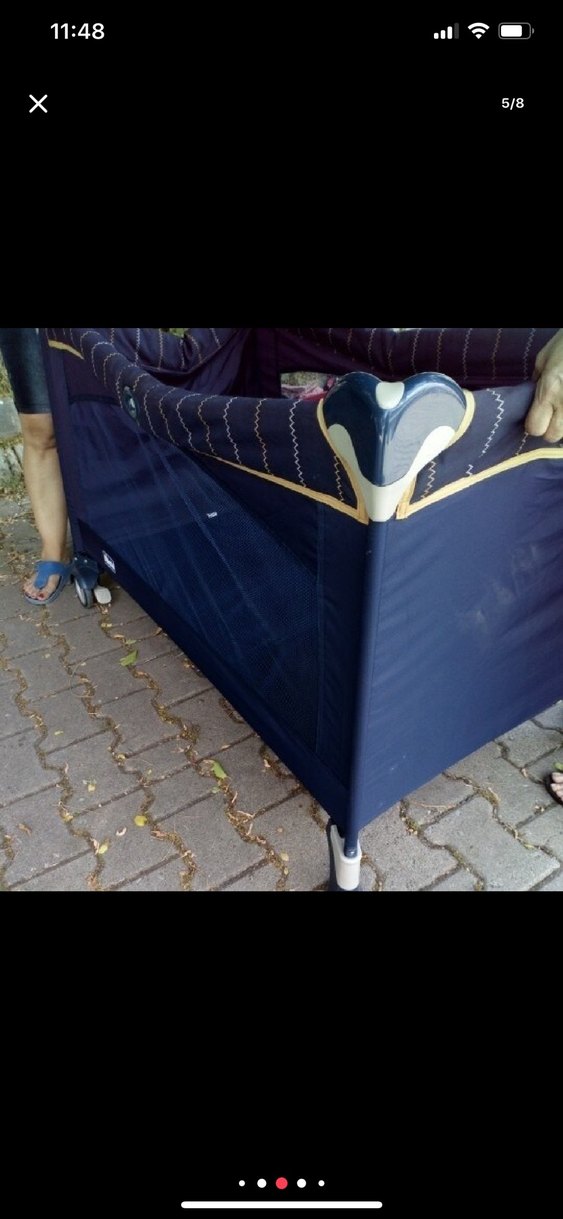 Chicco Lacivert Desenli Bebek beşiği - Görsel 5