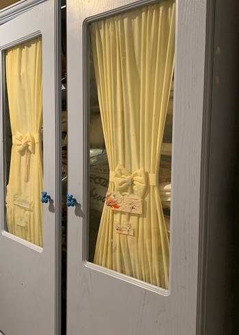 Gri Çocuk Gardırop Aynalı ve Çekmeceli - Görsel 3