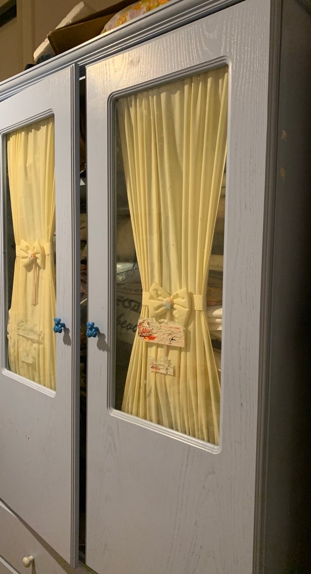 Gri Çocuk Gardırop Aynalı ve Çekmeceli - Görsel 3