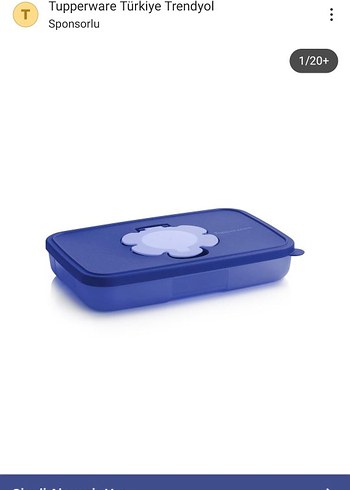 Tupperware ince mendil kutusu