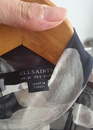 All Saints All Saint Çiçek Desen Midi Tül Elbise 