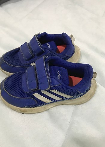 26 Beden Erkek Çocuk Mavi Adidas Cırtlı Spor Ayakkabı