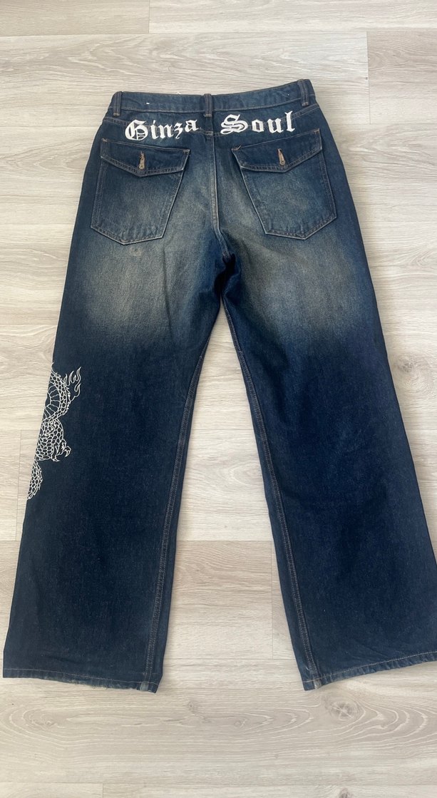 Bershka desenli y2k pantolon - Görsel 2