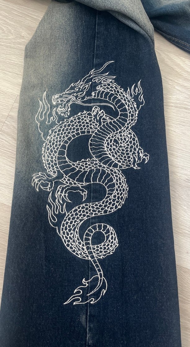 Bershka desenli y2k pantolon - Görsel 3