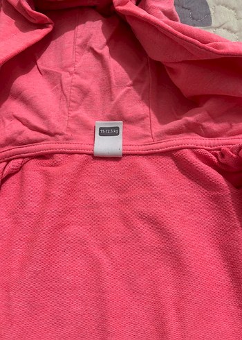 Kız Çocuk Kapüşonlu Pembe Fermuarlı Sweatshirt - Görsel 6