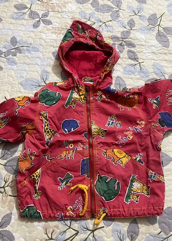 Kapüşonlu Renkli Desenli Erkek Çocuk Yağmurluk - Görsel 6