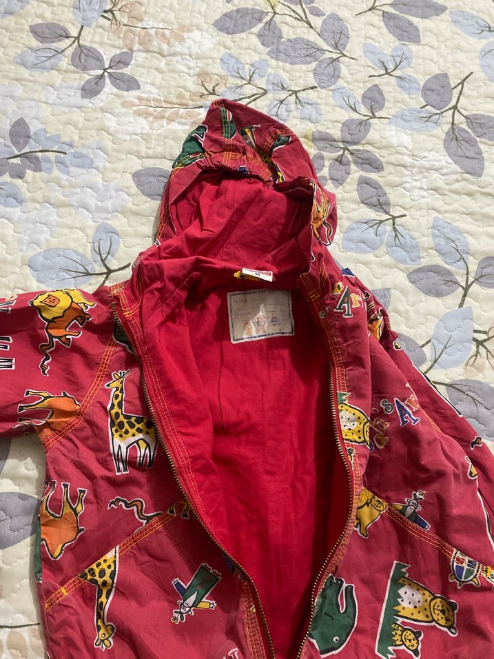 Kapüşonlu Renkli Desenli Erkek Çocuk Yağmurluk - Görsel 4