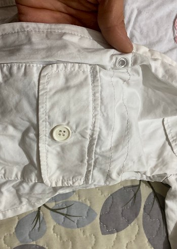 Kız Çocuk Kapüşonlu Beyaz Pamuk Ceket - Görsel 9