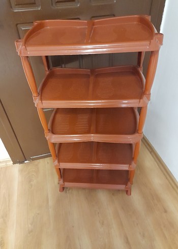 Parlak Kahverengi Çok Katlı Dolap Düzenleyici