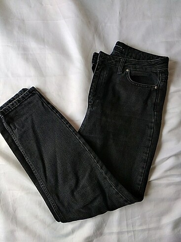 Trendyol Siyah Mom Jean Kot Pantolon