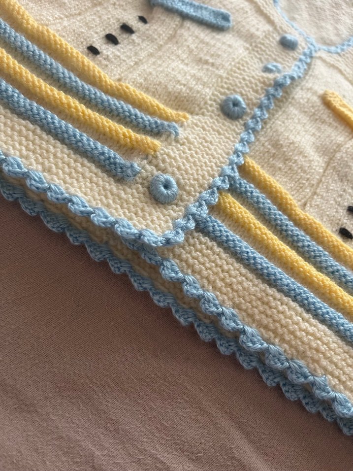 Kardanadamlı Örgü Bebek Yeleği - Görsel 4