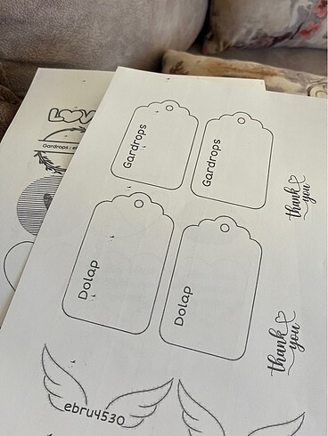 Teşekkür Kartı Sticker kırılabilir uyarısı - Görsel 4