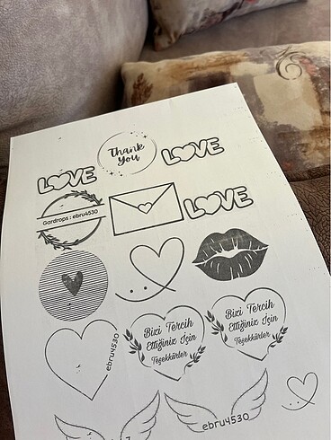 Teşekkür Kartı Sticker kırılabilir uyarısı - Görsel 3