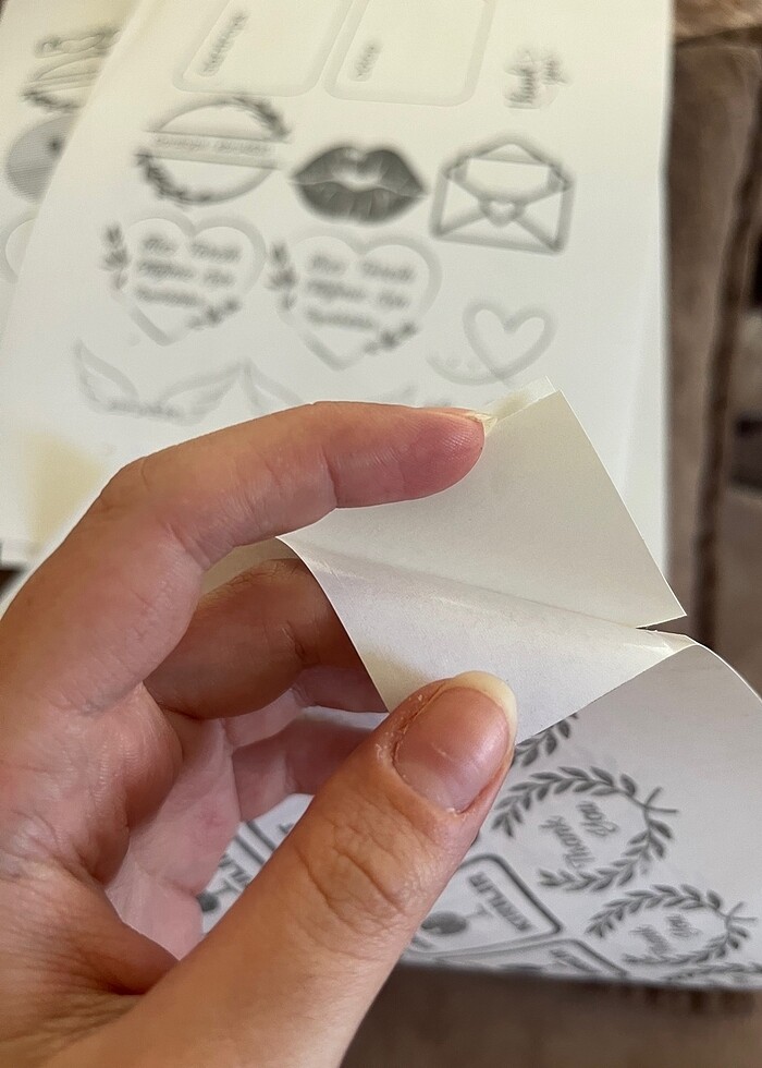 Teşekkür Kartı Sticker kırılabilir uyarısı - Görsel 2