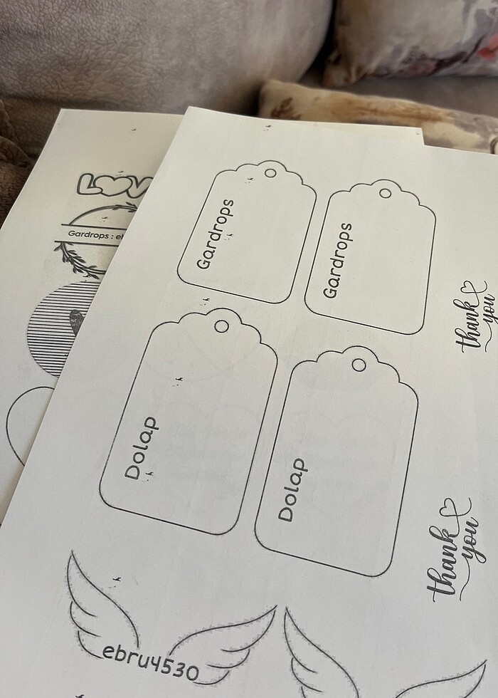 Teşekkür Kartı Sticker kırılabilir uyarısı - Görsel 4