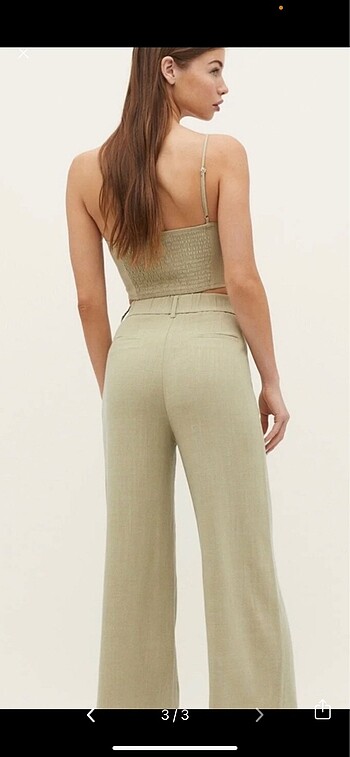32 Beden STRADIVARIUS KETEN PANTOLON