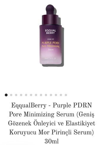 EqqualBerry Mor Pirinçli Gözenek Sıkılaştırıcı Serum 30ml