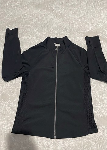 LC Waikiki Siyah Spor Fermuarli Havali Atletik Ceket