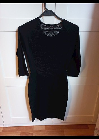 Sirt Dantel Dekolteli Elbise - Görsel 3