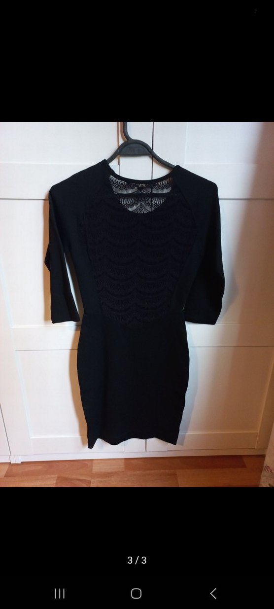 Sirt Dantel Dekolteli Elbise - Görsel 3