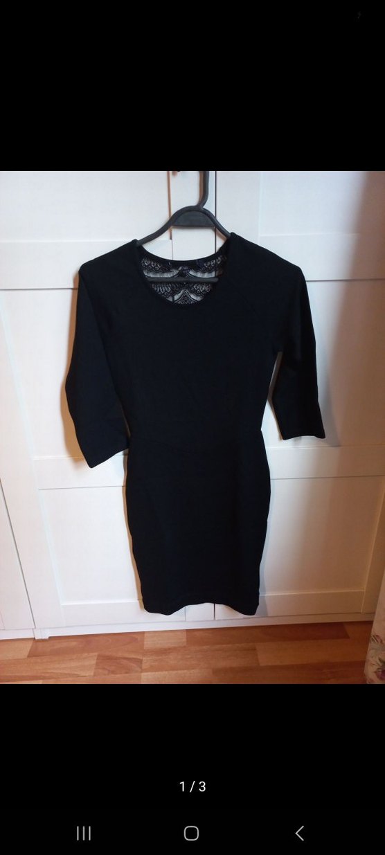 Sirt Dantel Dekolteli Elbise - Görsel 2