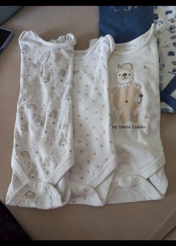 Bebek Erkek Kolsuz Pamuklu Çıtçıtlı Body - Görsel 2