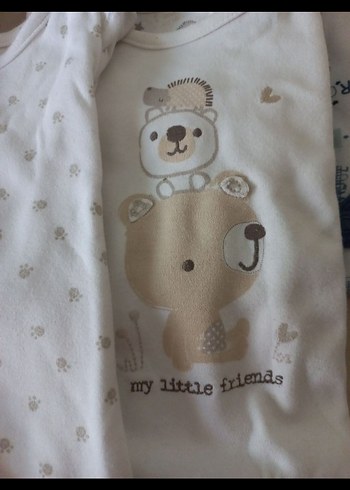 Bebek Erkek Kolsuz Pamuklu Çıtçıtlı Body - Görsel 6