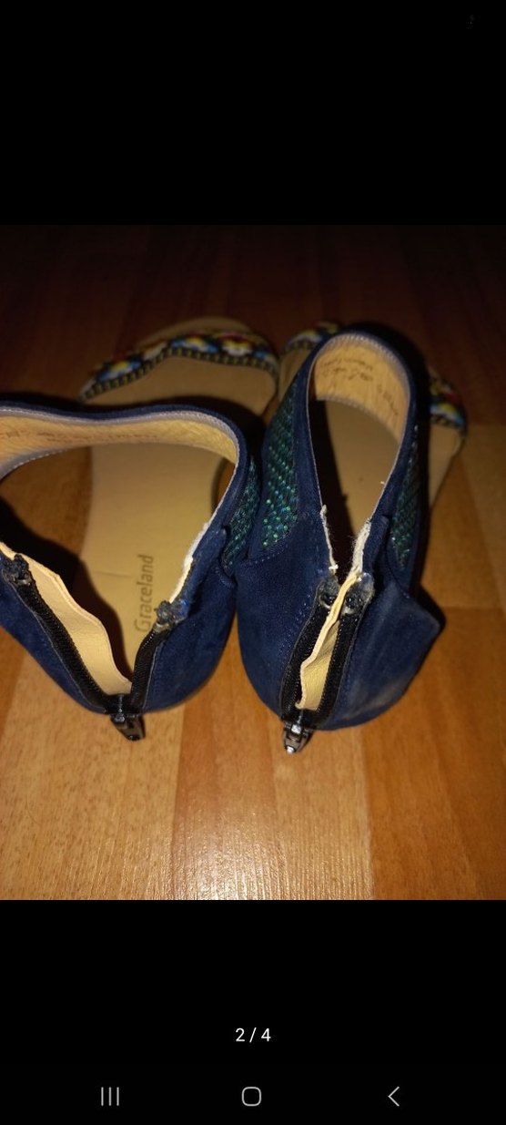 Renkli Nakışlı Boncuklu Dolgu Topuklu Kadın Sandalet - Görsel 2