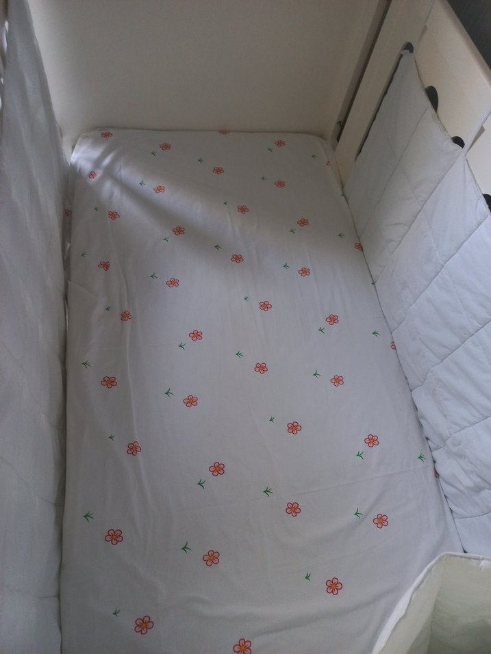 Beyaz Bebek Karyola ve Yatak - Görsel 4