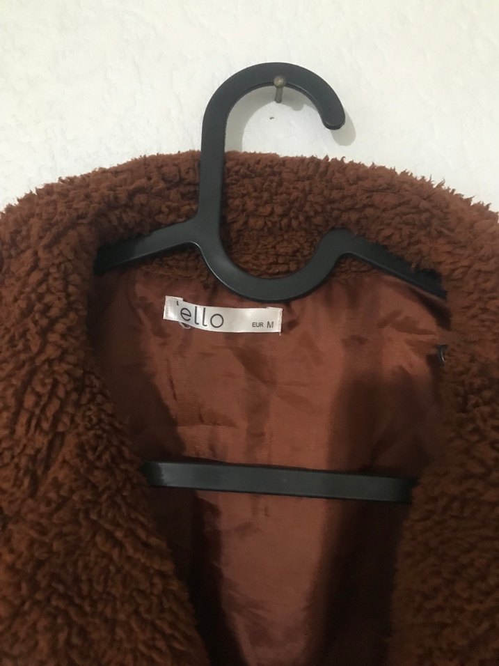 Kahverengi Kürklü Kadın Biker Ceket - Görsel 2