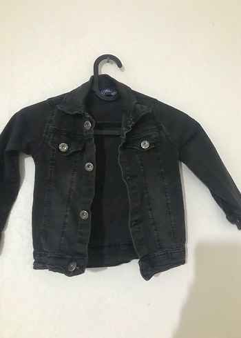 Siyah Düğmeli Denim Ceket - Görsel 2