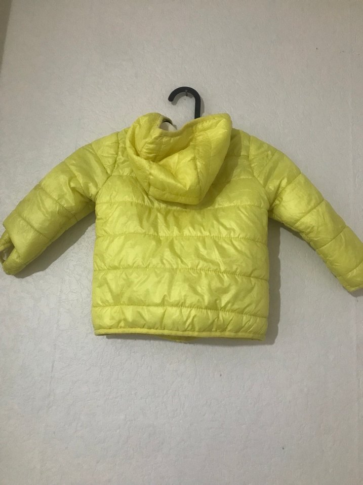 Sarı Fermuarlı Erkek Çocuk Mont - Görsel 2