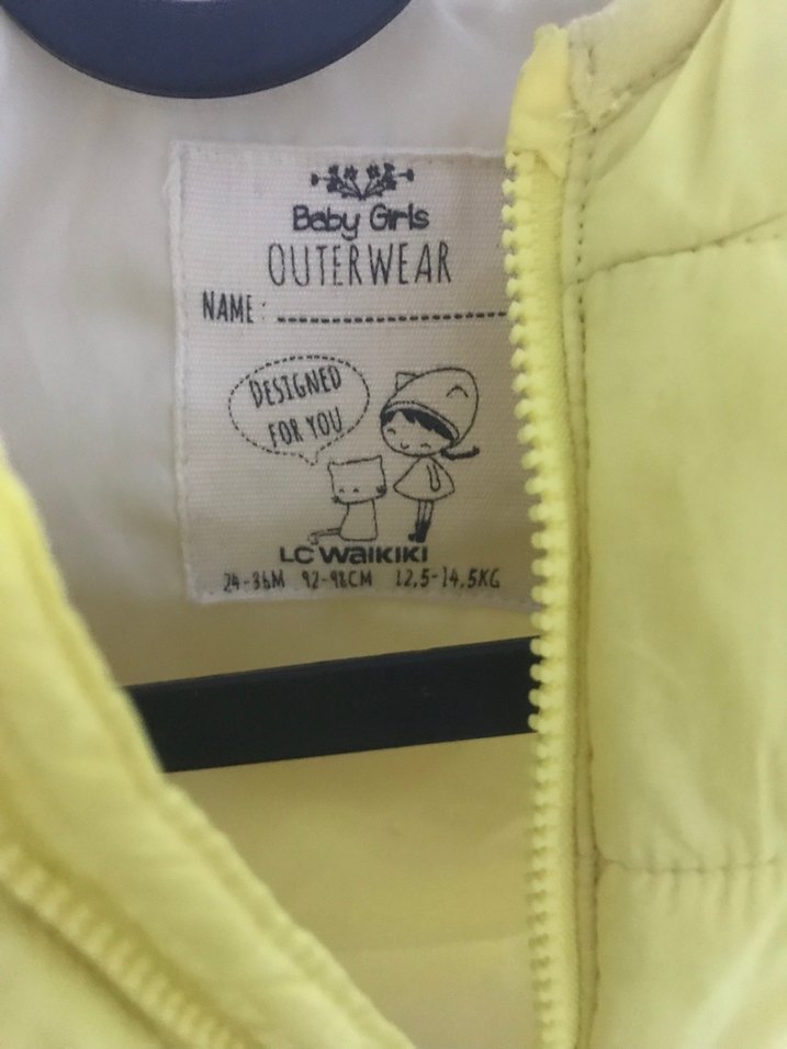 Sarı Fermuarlı Erkek Çocuk Mont - Görsel 3