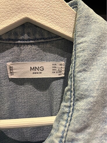 xs Beden Mango jean gömlek