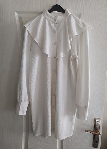 40 Beden beyaz Renk Tunik gömlek 
