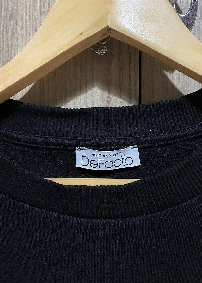 Defacto I love me siyah kazak - Görsel 2