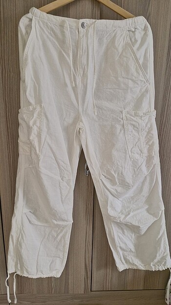 Defacto Beyaz Gabardin Pantolon