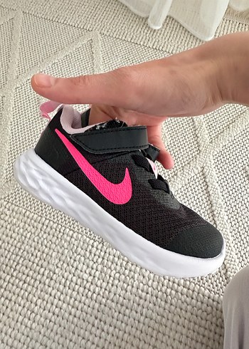 Kız Çocuk Siyah Pembe Spor Ayakkabı - Görsel 7