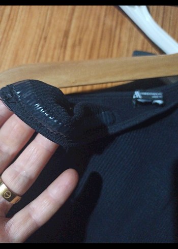 Zara Tek Omuzlu Siyah Kadın Mayo - Görsel 5