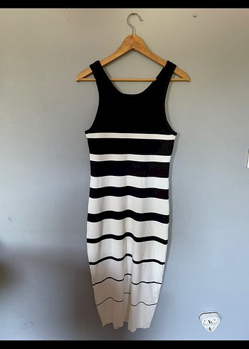 Celine marka Çizgili  Uzun Triko Elbise - Görsel 3