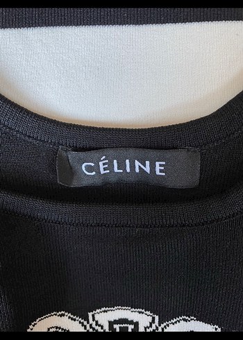 Celine marka Çizgili  Uzun Triko Elbise - Görsel 6