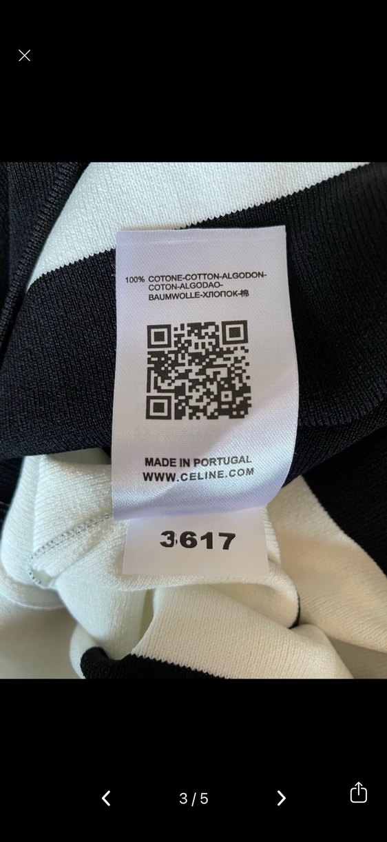 Celine marka Çizgili  Uzun Triko Elbise - Görsel 4