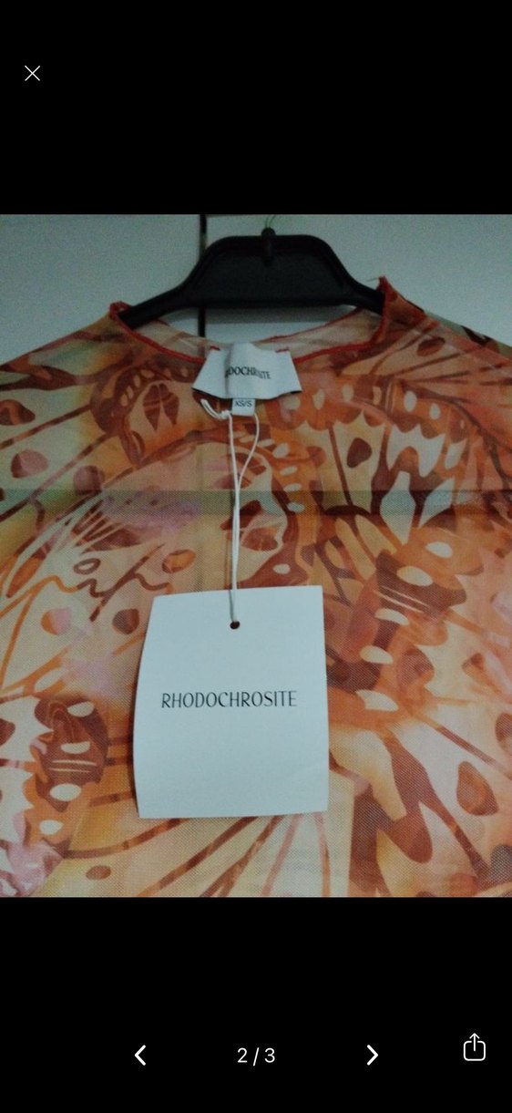 Rhodochrosite marka Desenli Uzun Kollu - Görsel 3