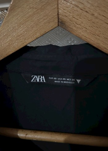 Zara Siyah Uzun Kollu uzun tunik gömlek  Gömlek - Görsel 4