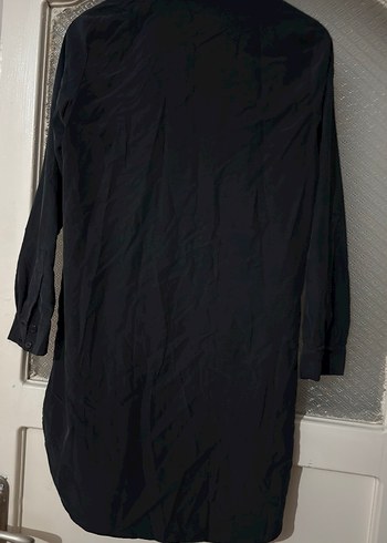 Zara Siyah Uzun Kollu uzun tunik gömlek  Gömlek - Görsel 2