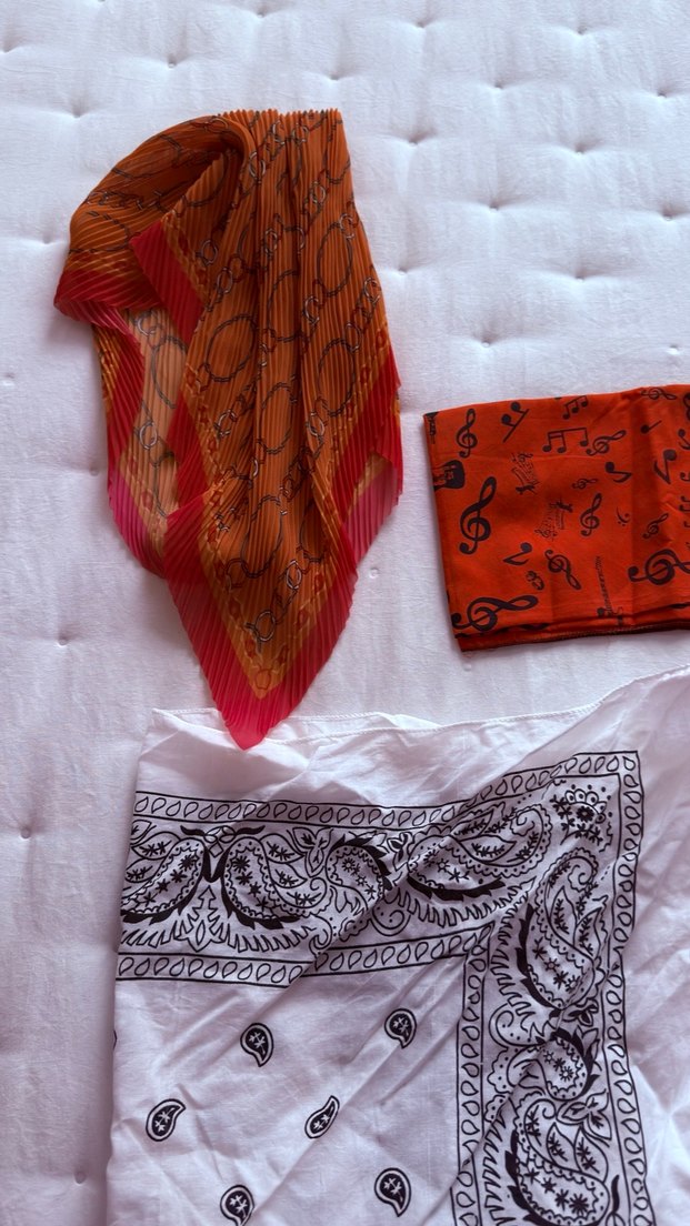 Bohem Tarz Çok Renkli Örgü Kadın Fular - Görsel 2